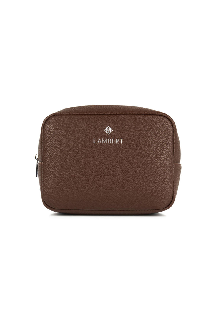Trousse en cuir vegan - Lambert - ZOE - Chocolat