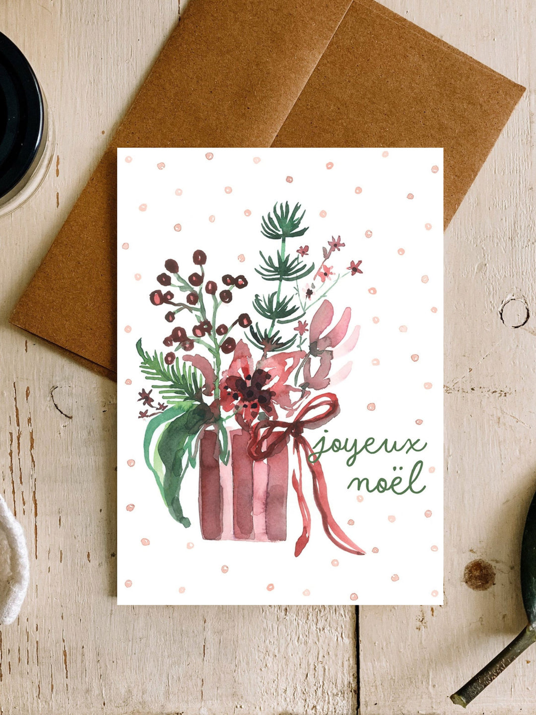 CARTE - Noël - Elena - Stéphanie Renière Illustration Stéphanie Renière 