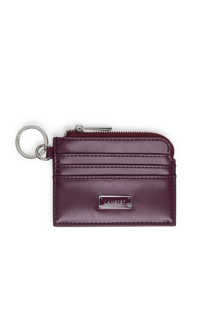 Vegan leather cardholder - Lambert - MELODY - Denim