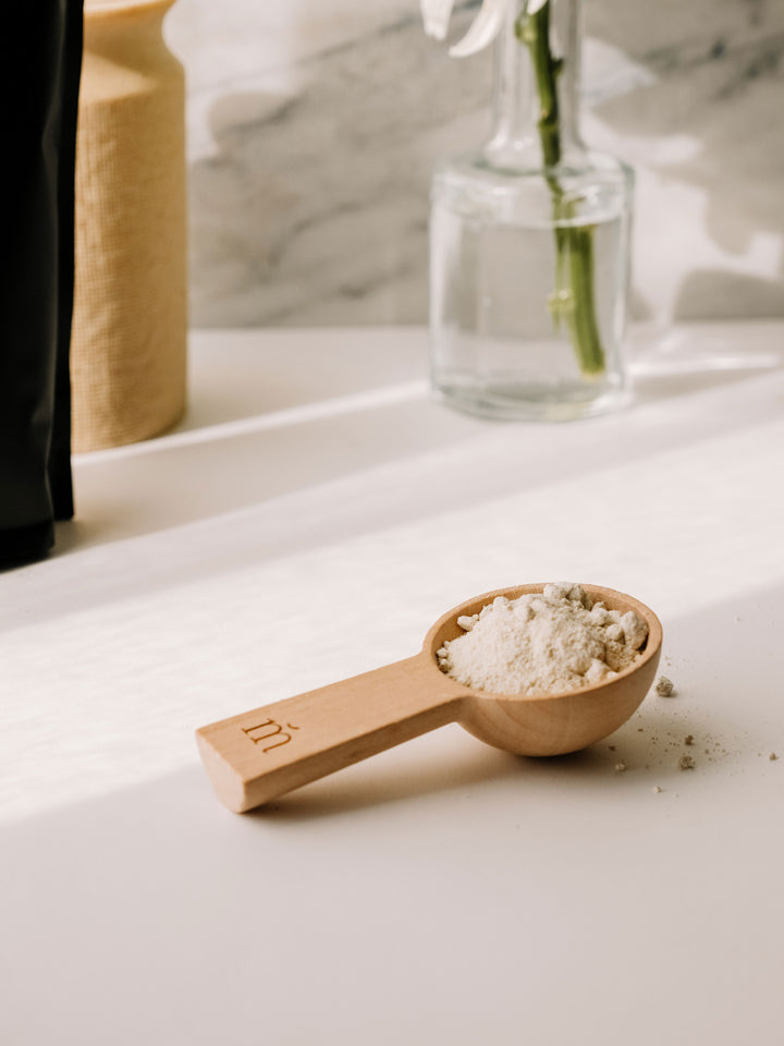 Cuillère en bois pour bain moussant Marée - Chandelles 