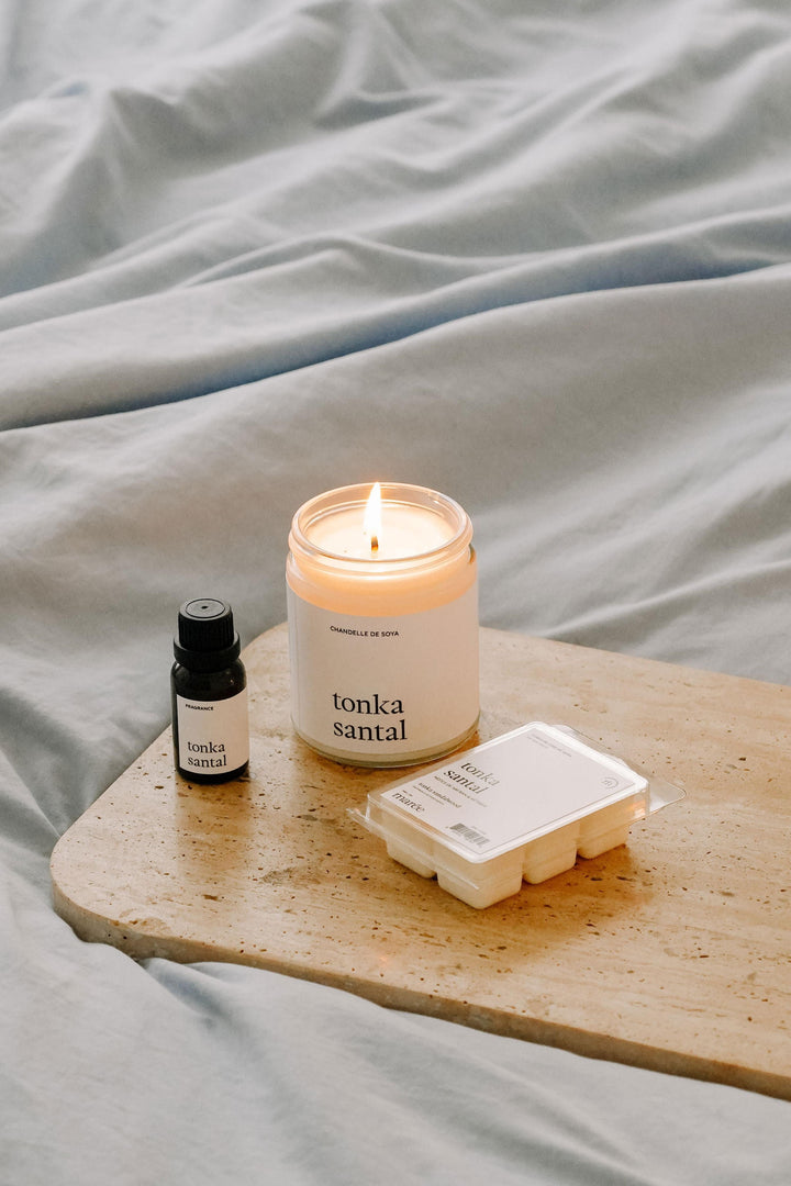 Ensemble découverte - Tonka santal Marée - Chandelles 