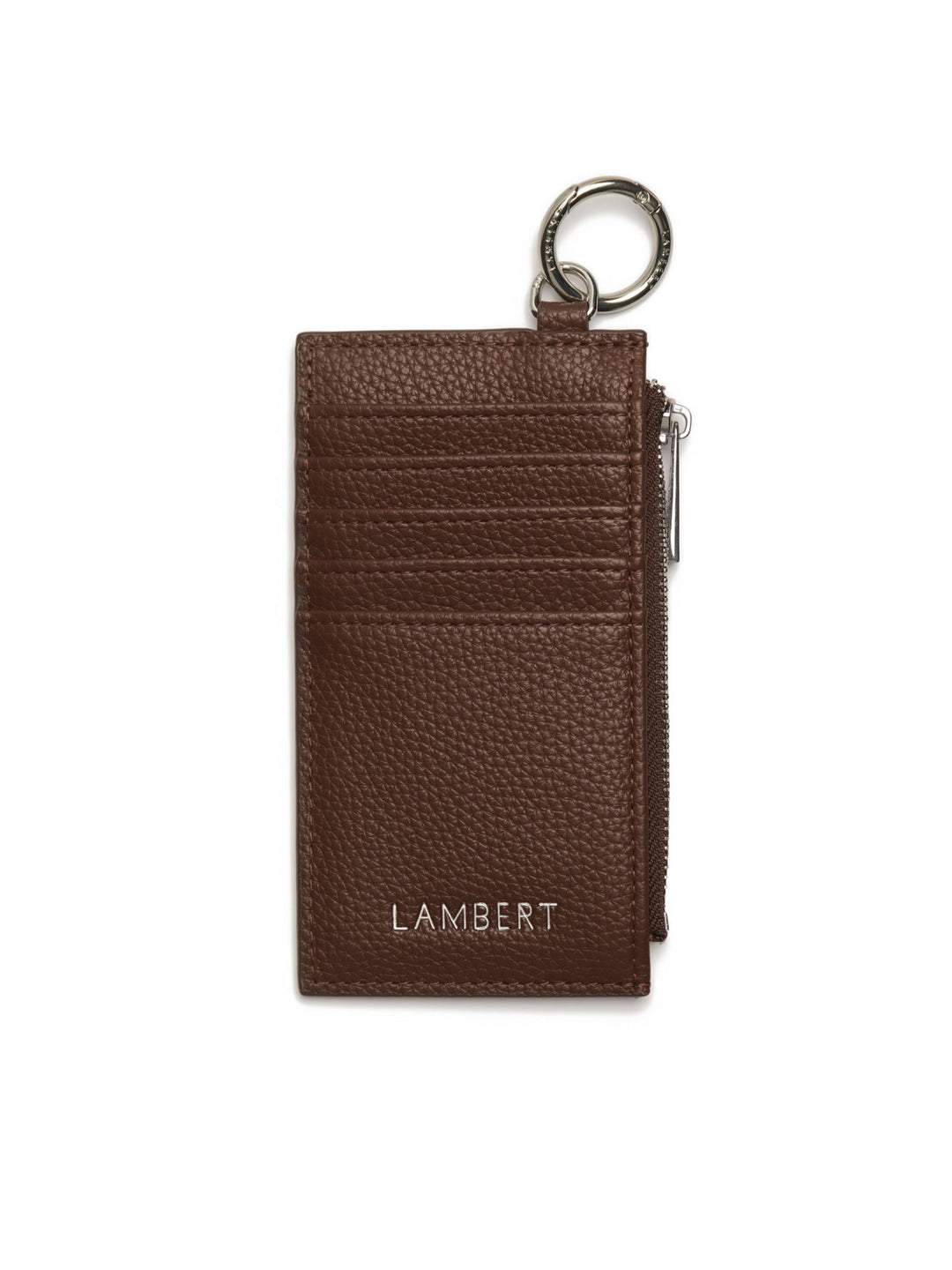 Porte-cartes en cuir vegan - Lambert - PHOEBE - Chocolat Lambert 