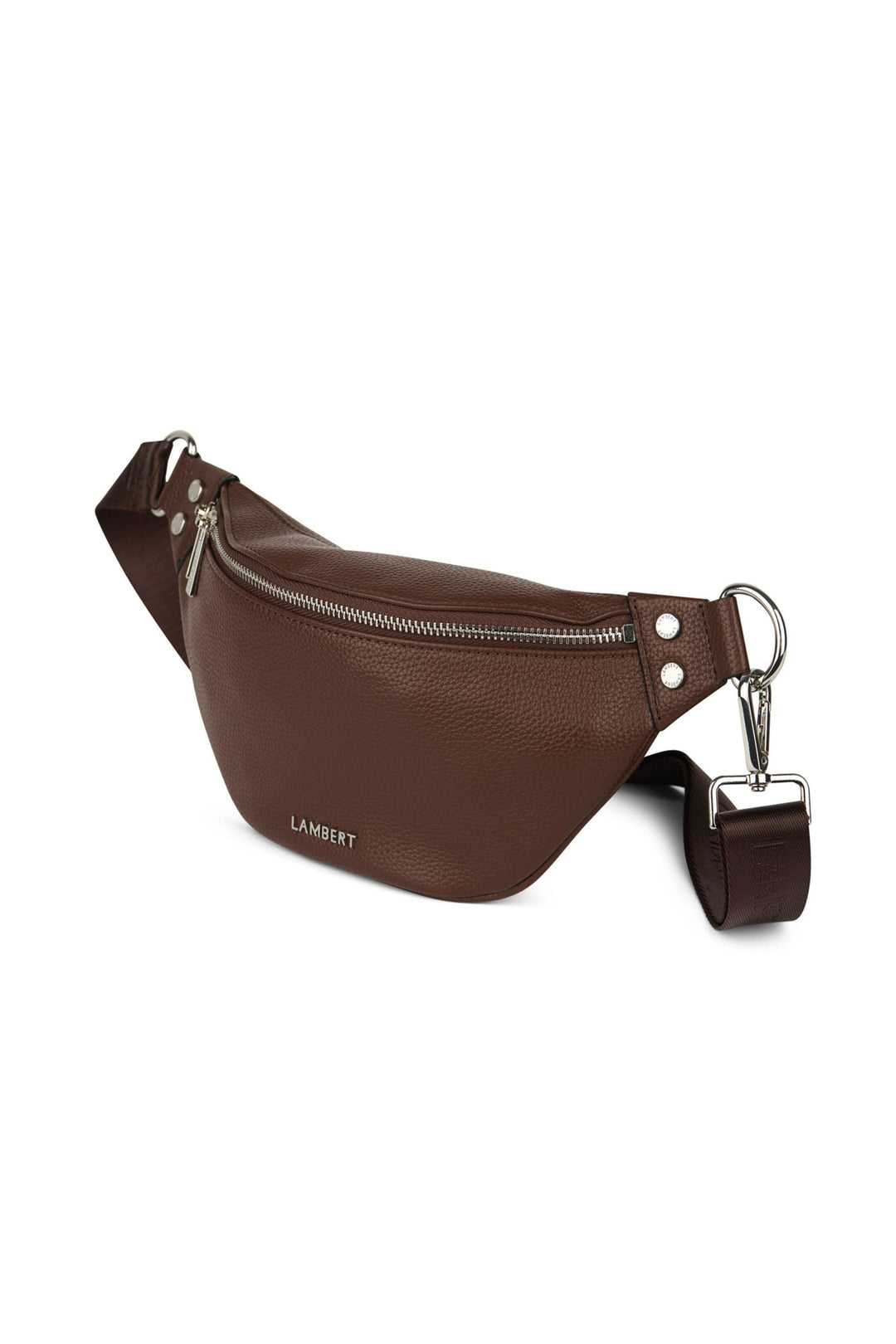 Sac banane en cuir vegan - Lambert - SARAH - Chocolat