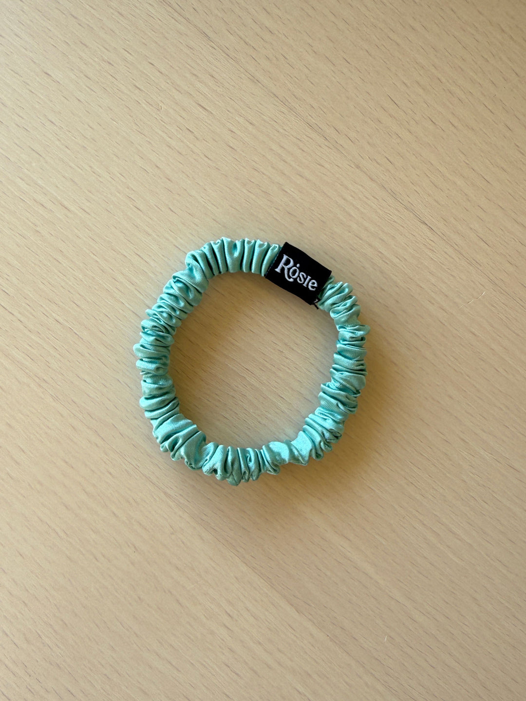 Chouchou pour les cheveux - Mini - Soie de mûrier - Rosie Rosie Turquoise 