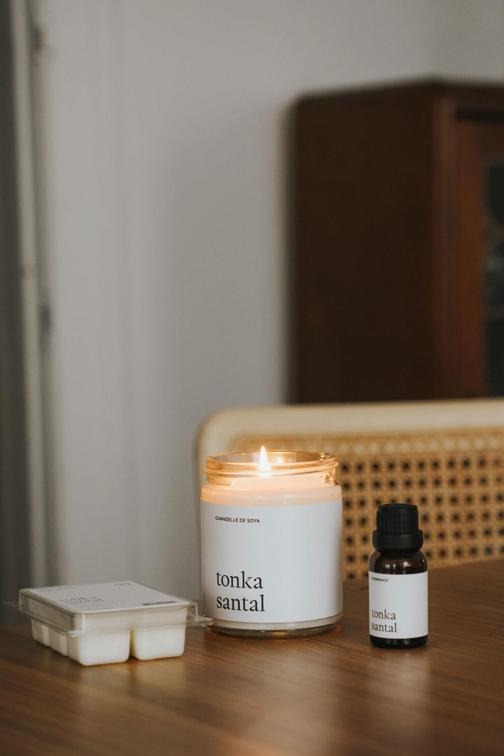 Ensemble découverte - Tonka santal Marée - Chandelles 