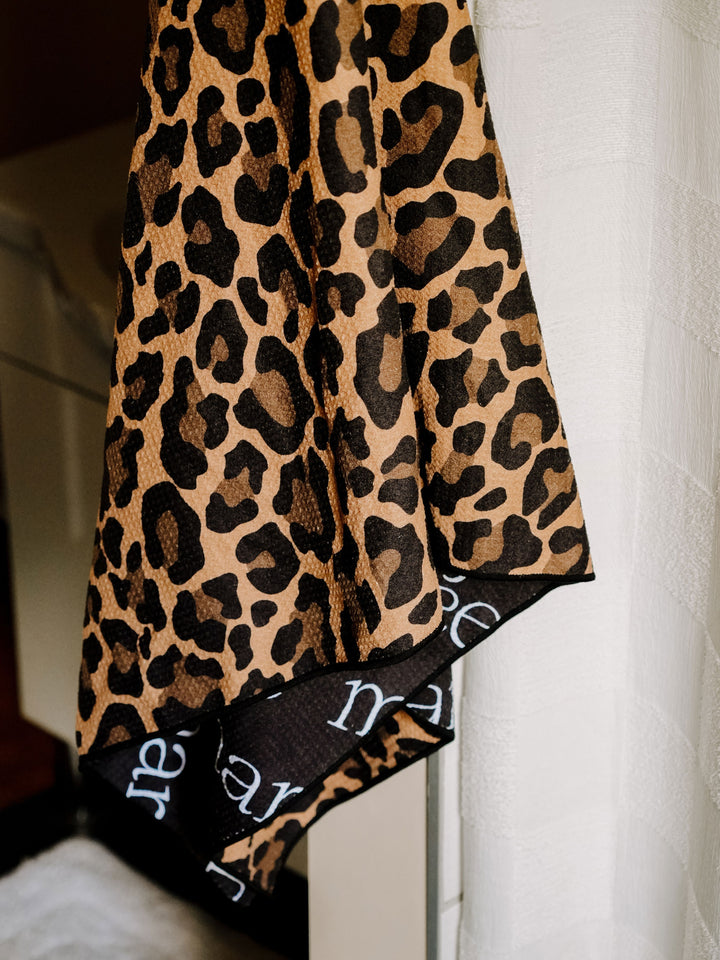 PRODUIT EXCLUSIF - Serviette léopard en microfibre Marée - Chandelles 