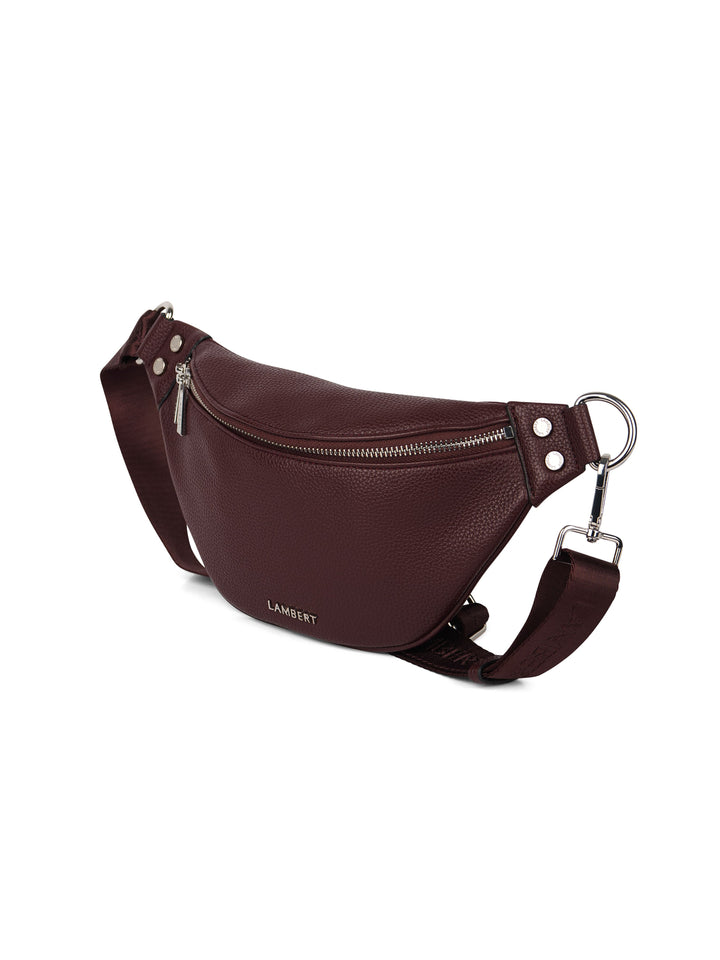 Sac banane en cuir vegan - Lambert - SARAH - Mahogany Lambert 