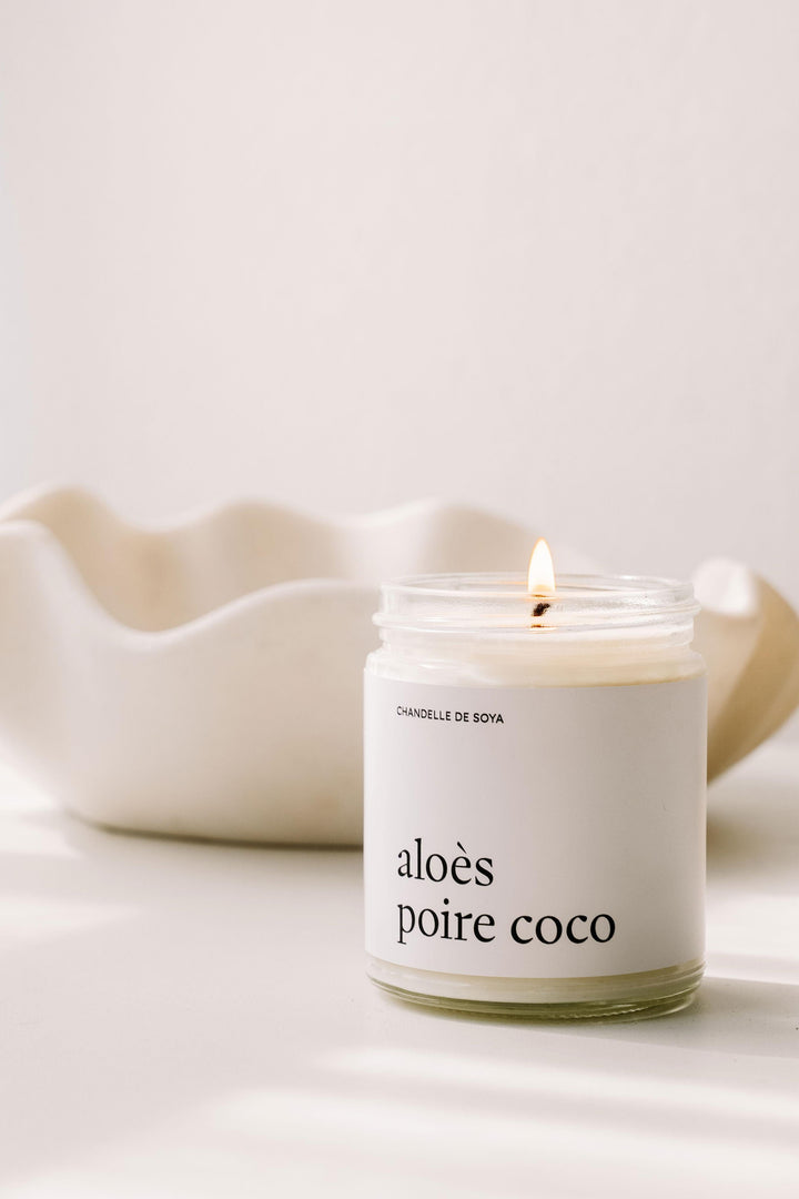 CHANDELLE DE SOYA - Aloès poire coco Chandelles de soya Marée - Chandelles 