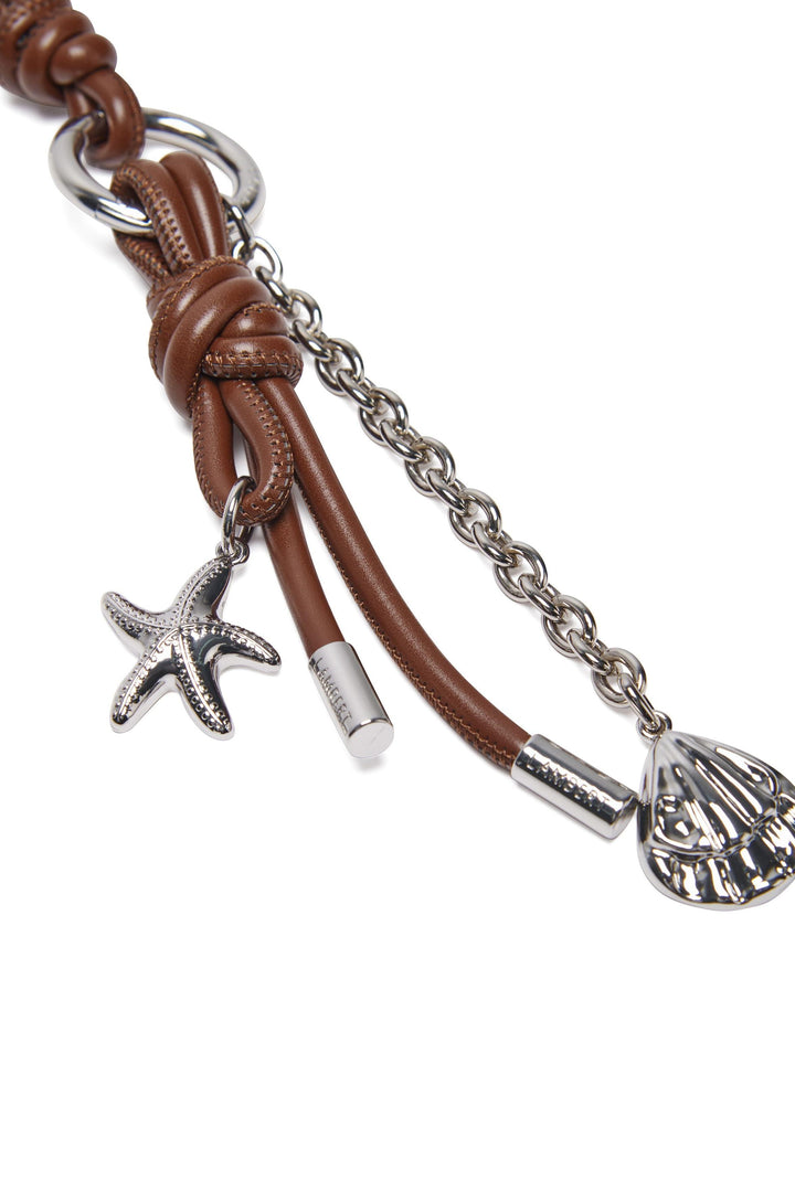 Porte-clés avec breloques en cuir vegan - Lambert - FIDJI - Hazelnut Lambert 