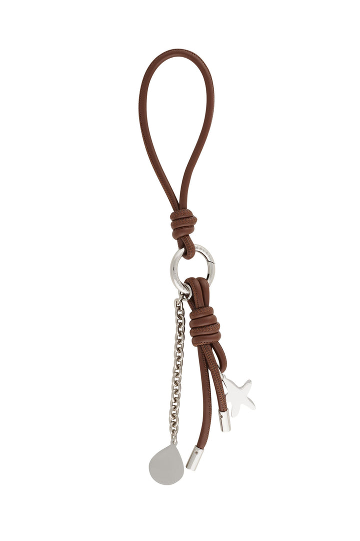 Porte-clés avec breloques en cuir vegan - Lambert - FIDJI - Hazelnut Lambert 
