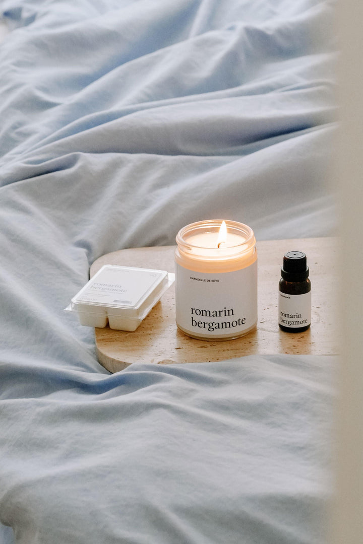Ensemble découverte - Romarin bergamote Marée - Chandelles 