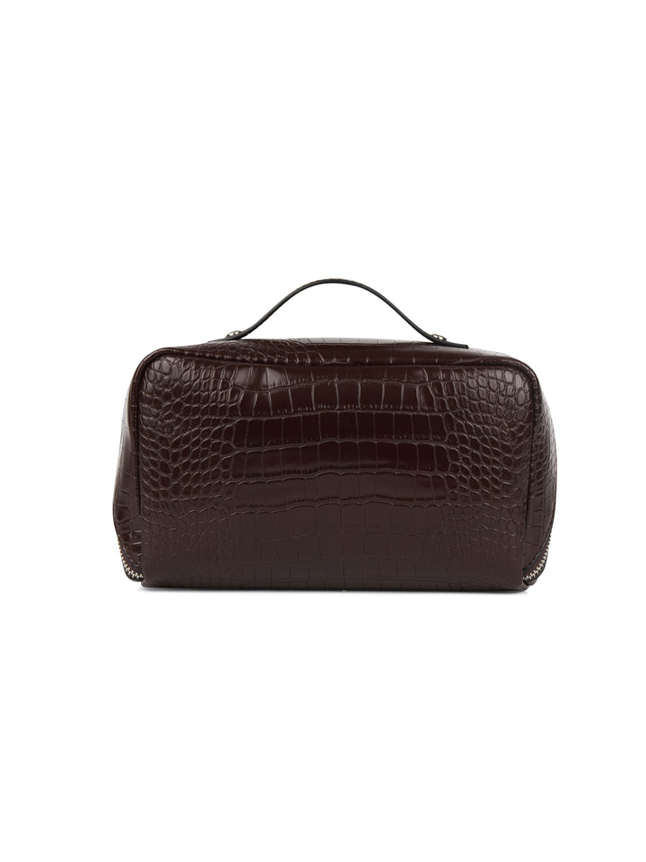 Trousse en cuir vegan - Lambert - JOLIE - Bark croco Lambert 