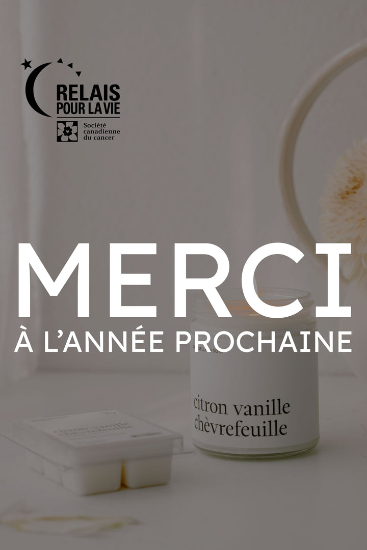 Ensemble découverte - Relais pour la vie - Caroline - Citron vanille chèvrefeuille Caritatif 