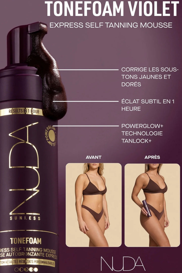 Tonefoam - Mousse autobronzante express - Violet NUDA 