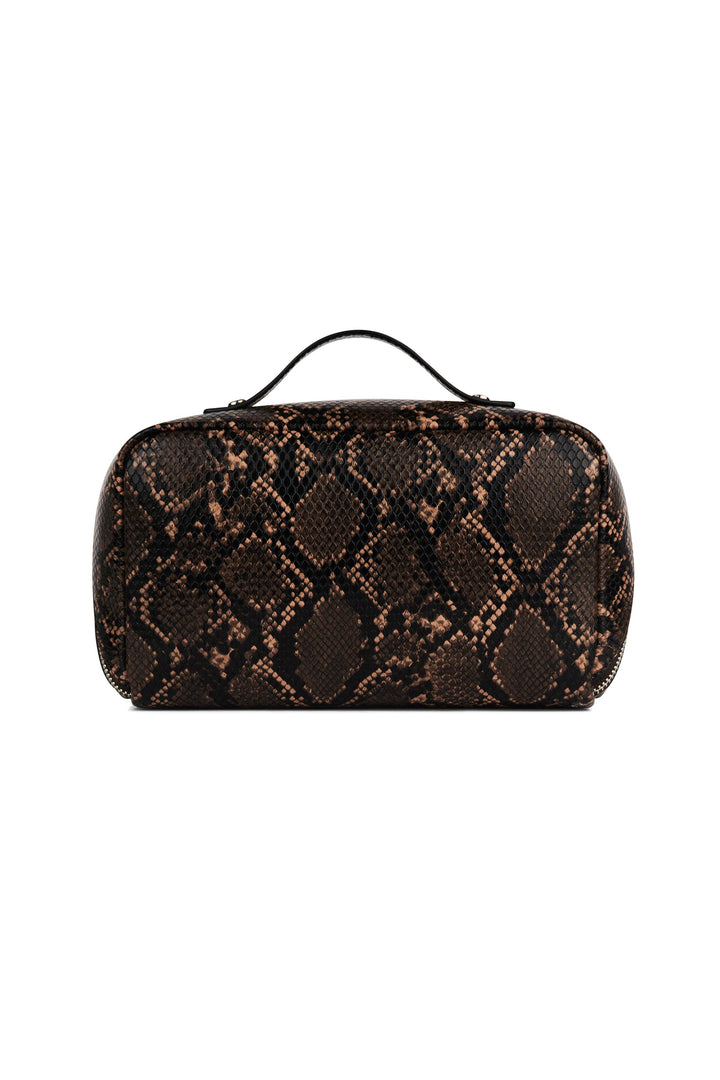Trousse en cuir vegan - Lambert - JOLIE - Sepia