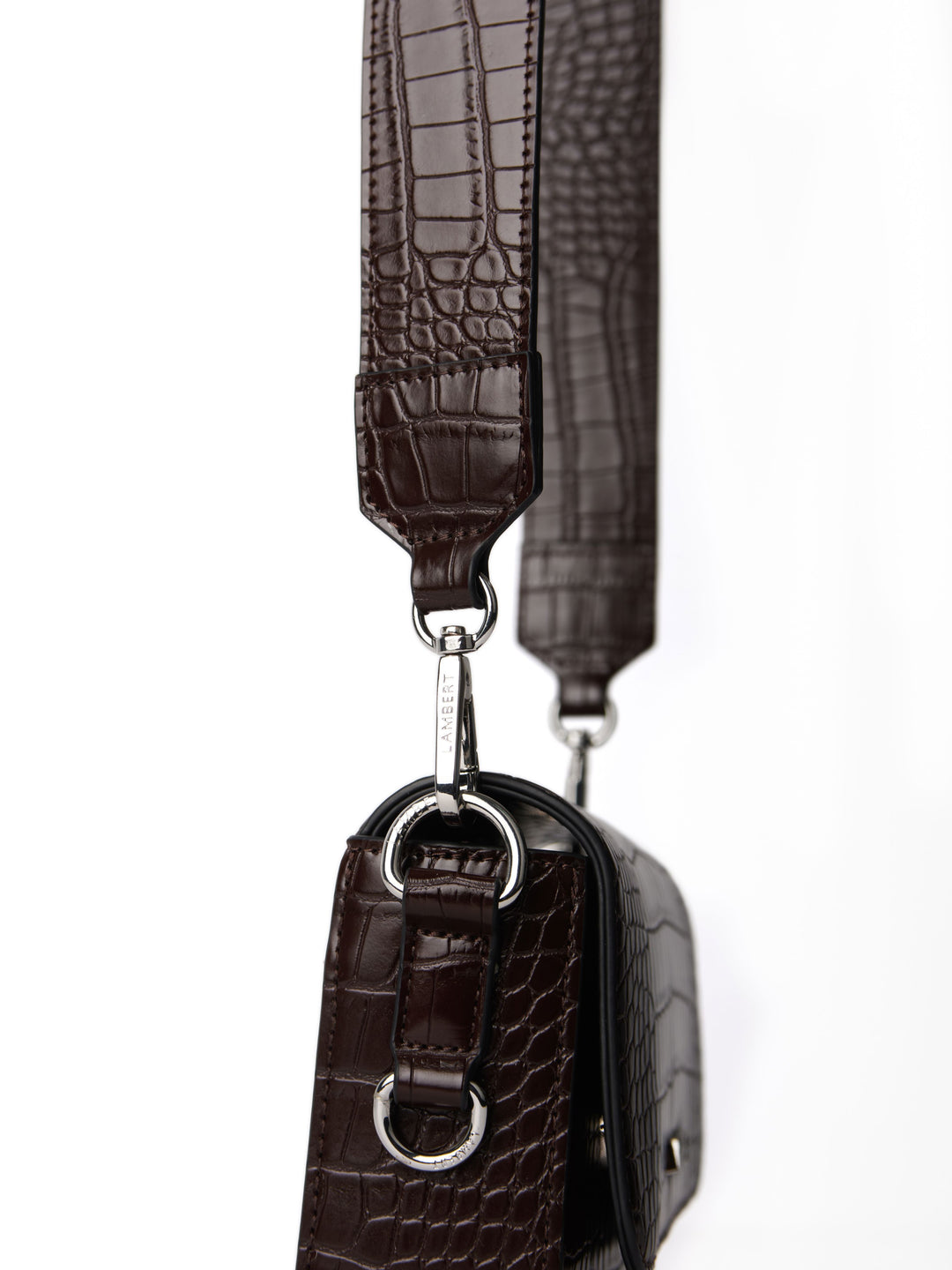 Sac à main en cuir vegan - Lambert - AMELIE - Bark croco Lambert 