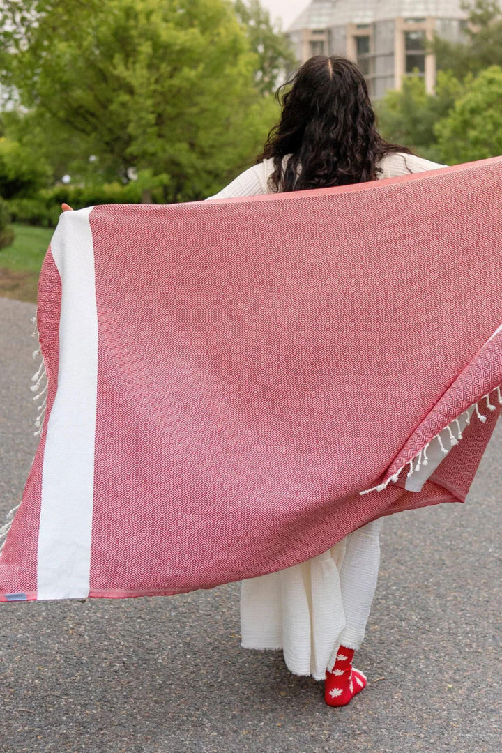 Serviette pour le corps - Diamant - Rouge - Pokoloko Pokoloko 