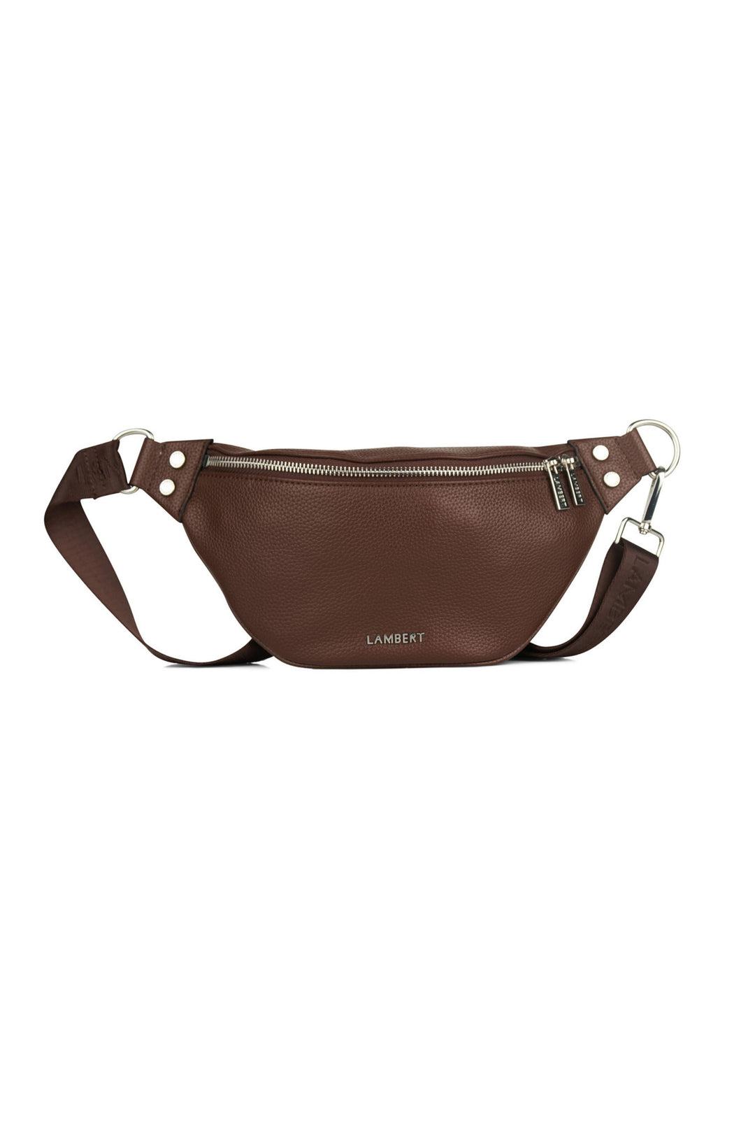 Sac banane en cuir vegan - Lambert - SARAH - Chocolat