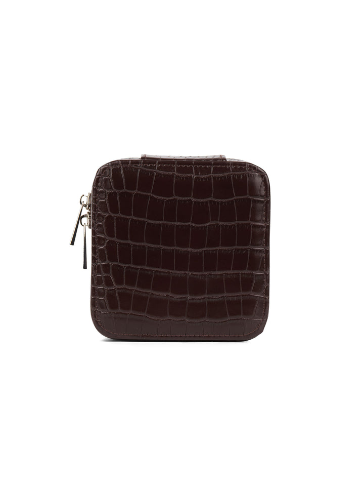 Trousse à bijoux en cuir vegan - Lambert - NOELLE - Bark croco Lambert 