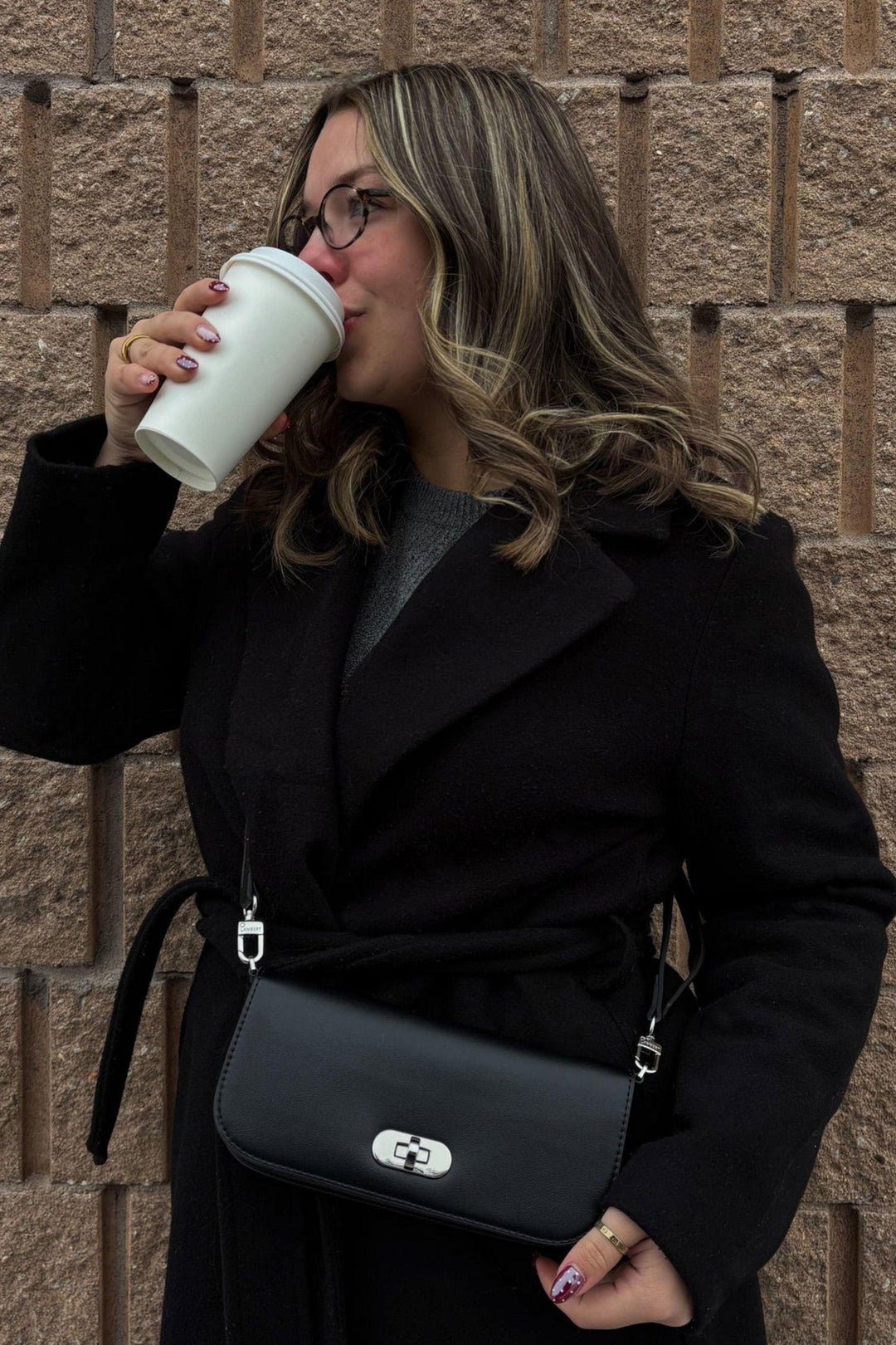 Portefeuille sur ganse en cuir vegan - Lambert - DAKOTA - Noir Lambert 