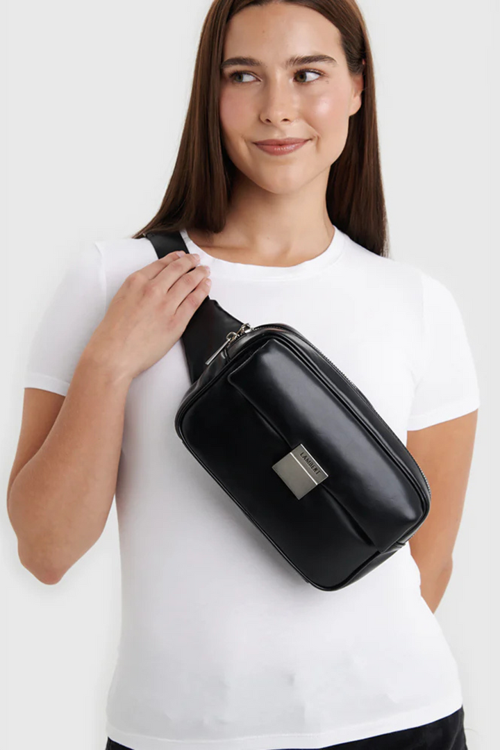 Recycled nylon belt bag - Lambert - JESSIE - Black