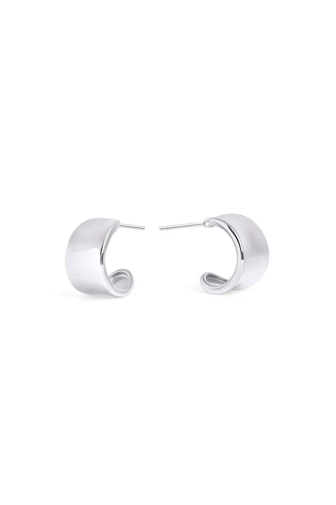 Thalia - Hoop Earrings - Silver – Marée - Chandelles