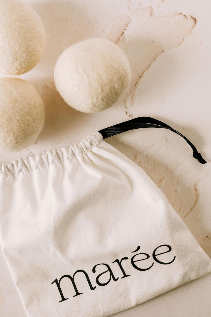BALLE DE SÉCHAGE EN LAINE FAITE AU CANADA Lessive Marée - Chandelles 