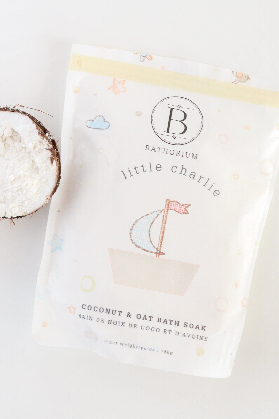 Bain de détente pour bébés et enfants - Little Charlie - Coco & avoine - Bathorium Marée - Chandelles 