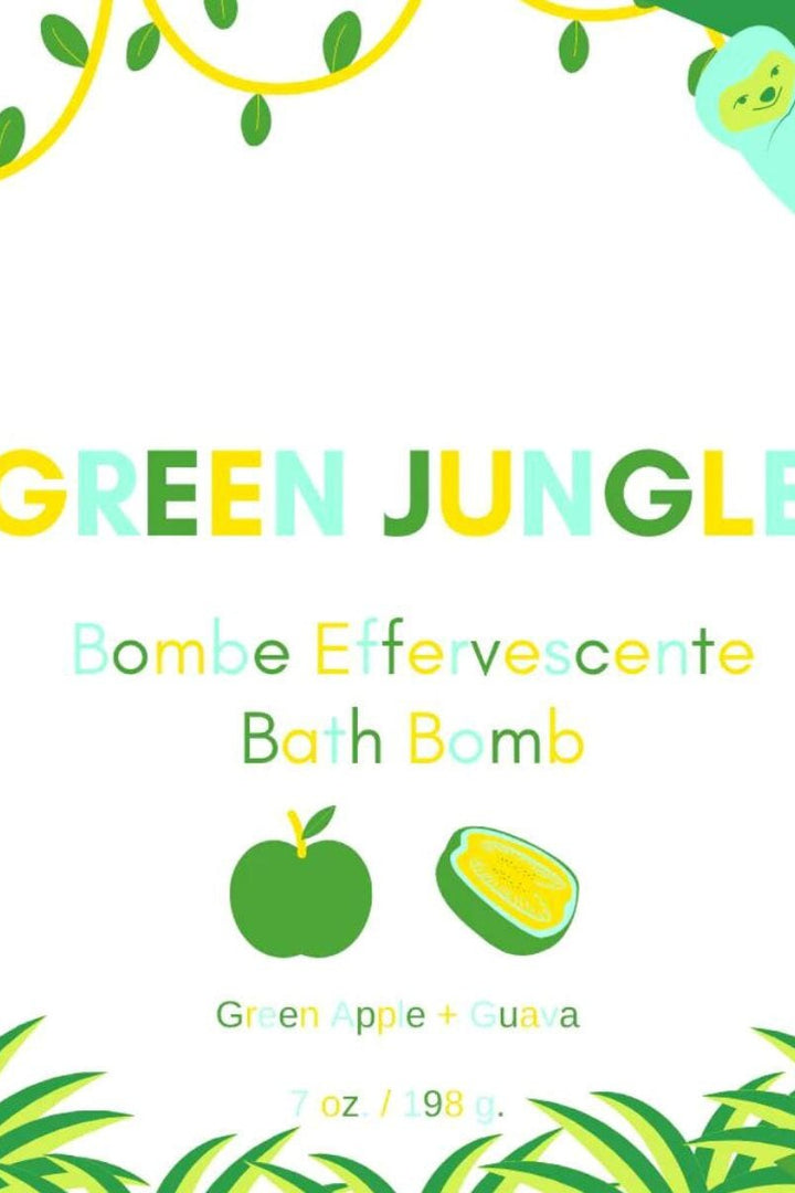 Bombe de bain - Caprice & Co - Green jungle Marée - Chandelles 