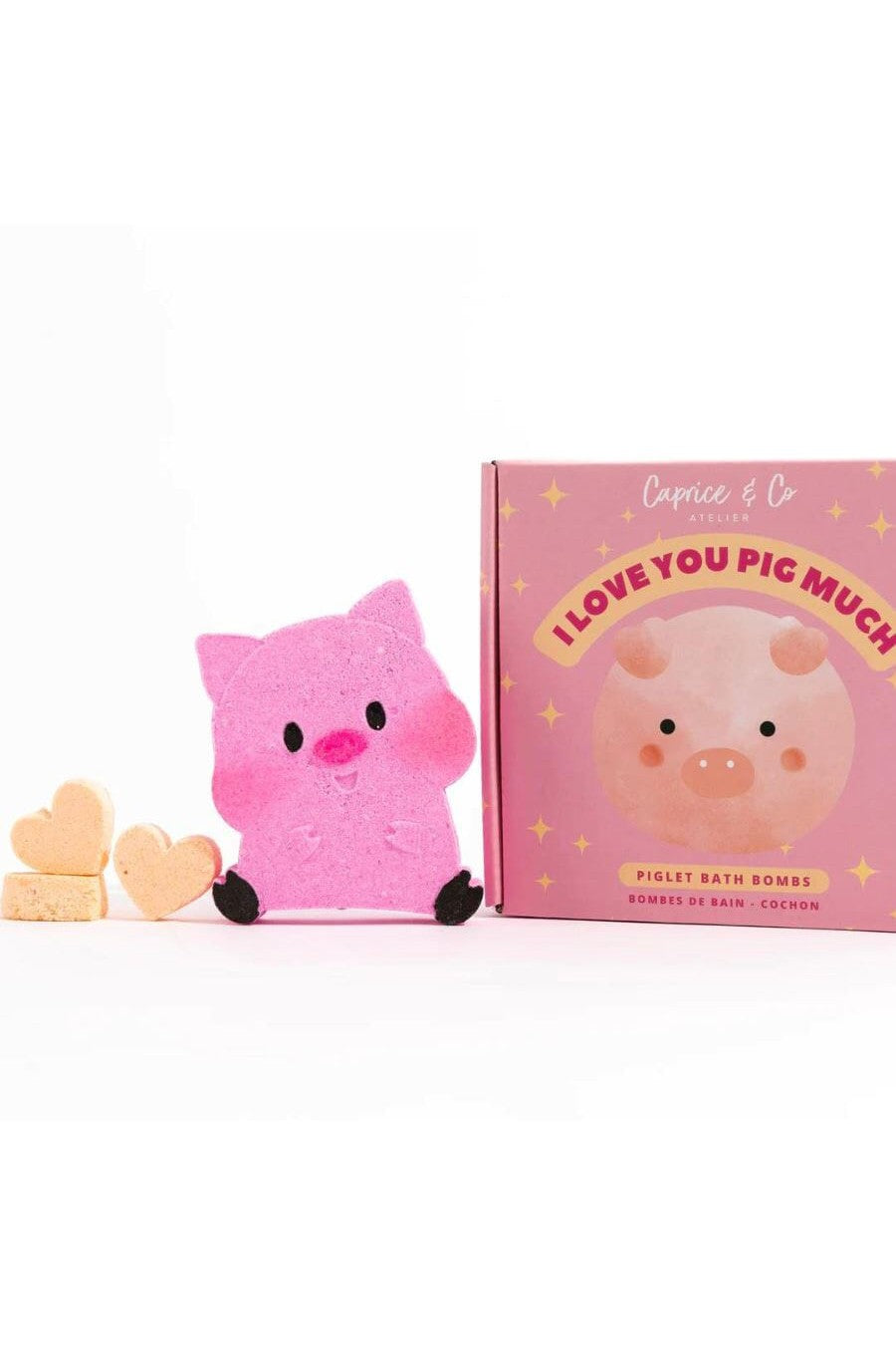 Bombe de bain - Caprice & Co - I love you pig much Marée - Chandelles 