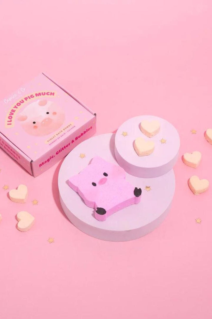 Bombe de bain - Caprice & Co - I love you pig much Marée - Chandelles 