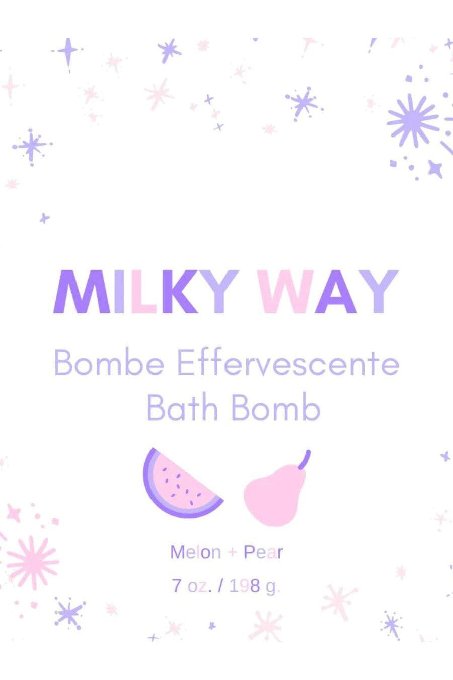 Bombe de bain - Caprice & Co - Milky way Marée - Chandelles 