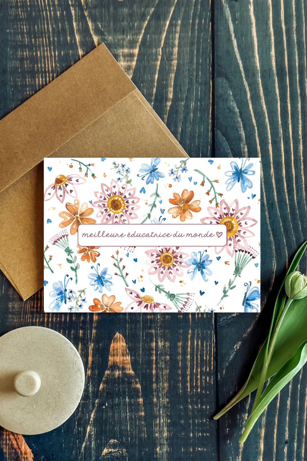 CARTE - Claire - Professeure / éducatrice - Stéphanie Renière Illustration