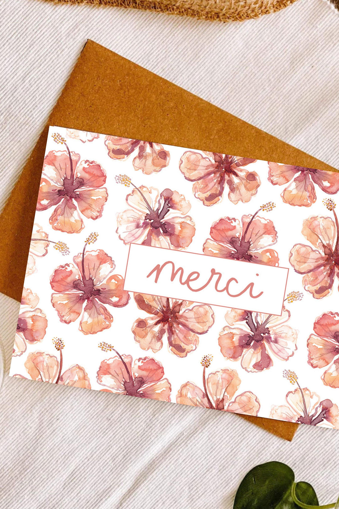 CARTE - HALEIWA - Merci - Stéphanie Renière Illustration Stéphanie Renière 