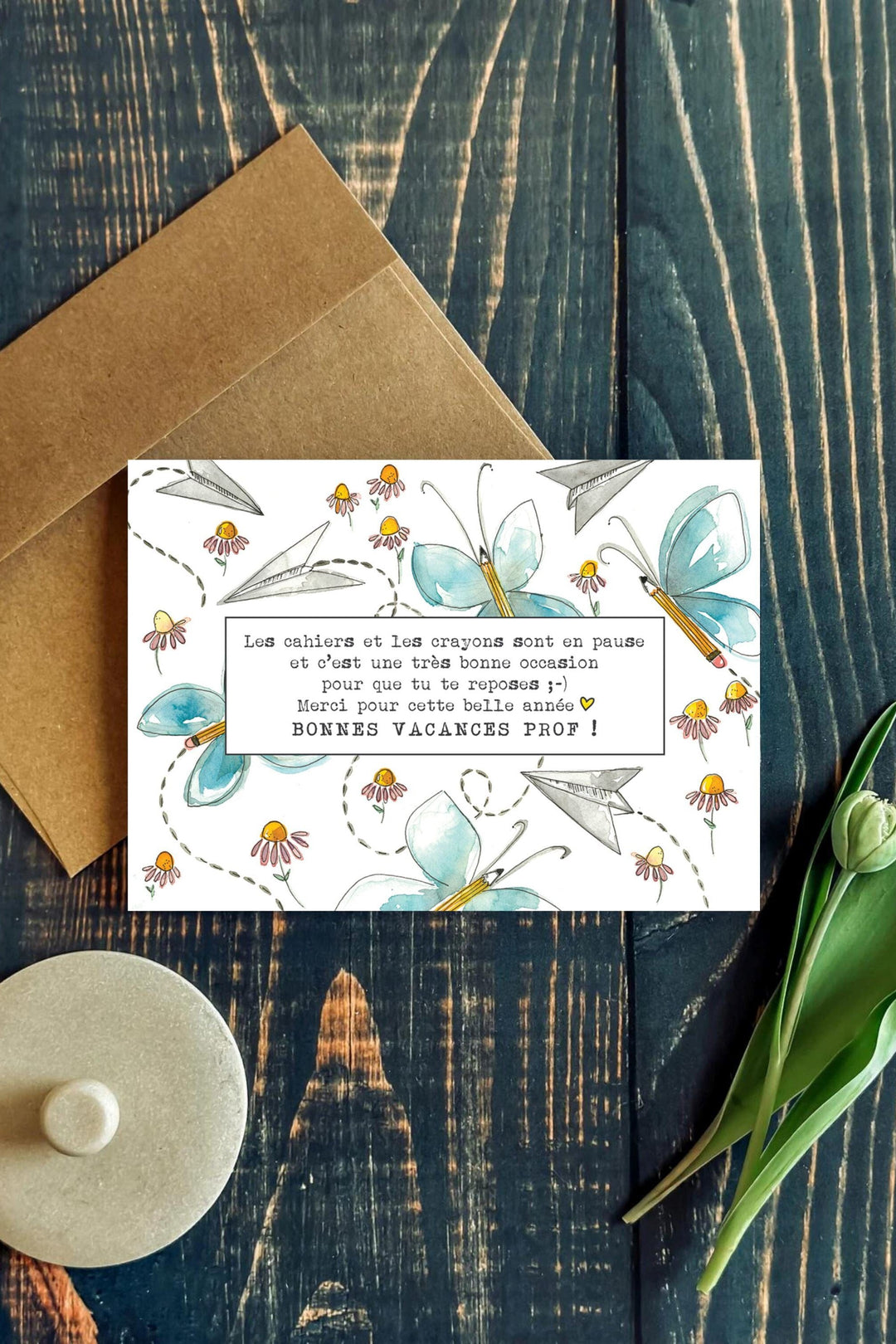 CARTE - Julia - Professeur - Stéphanie Renière Illustration