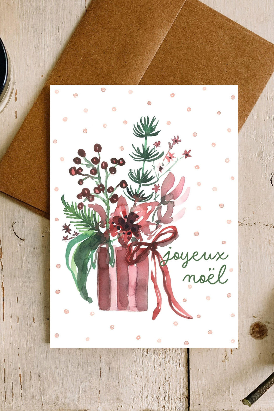 CARTE - Noël - Elena - Stéphanie Renière Illustration