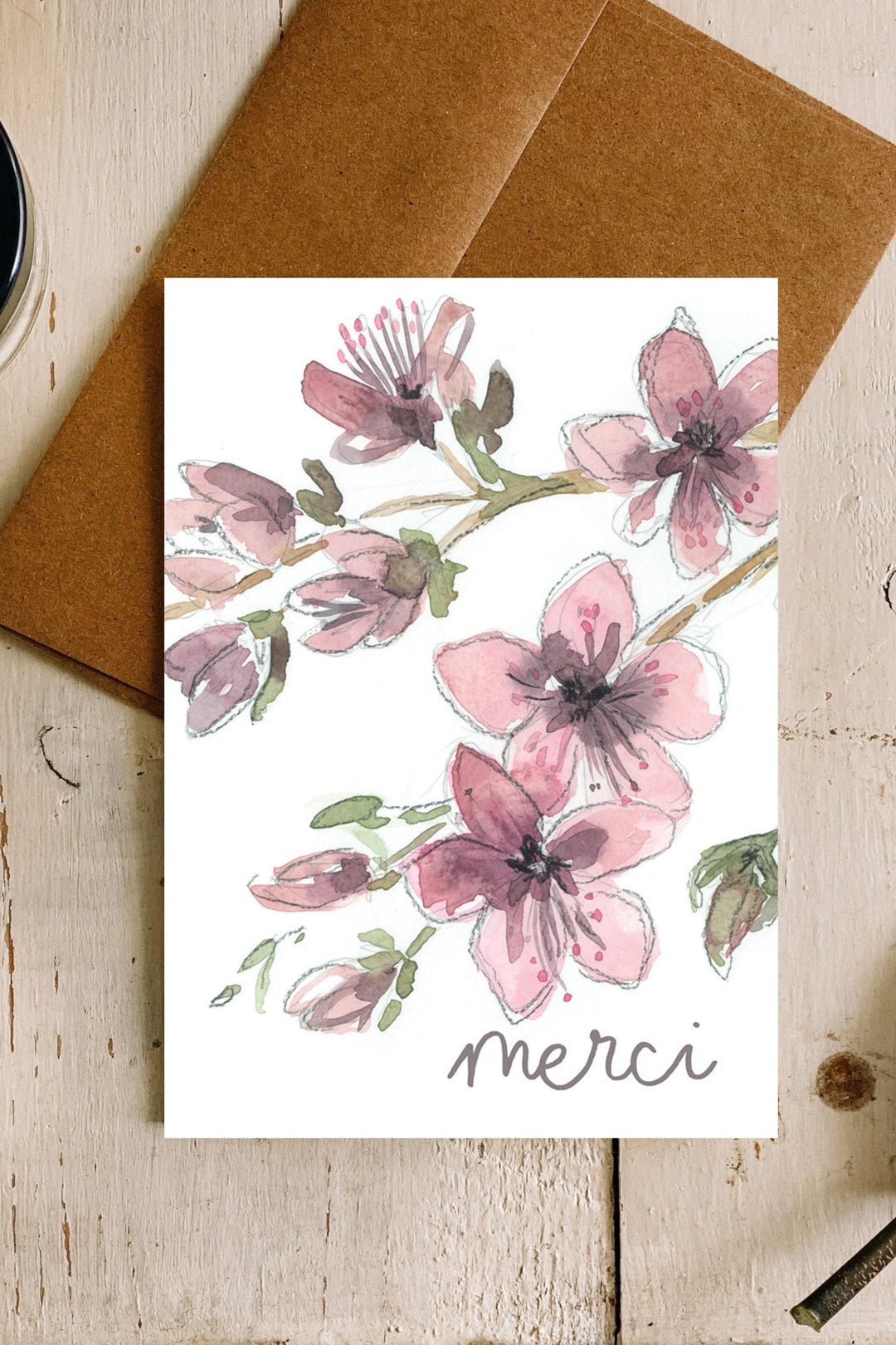 CARTE - Roseline - Merci - Stéphanie Renière Illustration