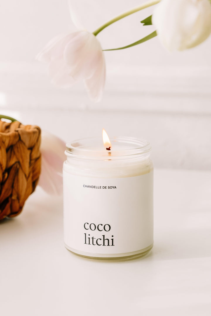 CHANDELLE DE SOYA - Coco litchi Chandelles de soya Marée - Chandelles 
