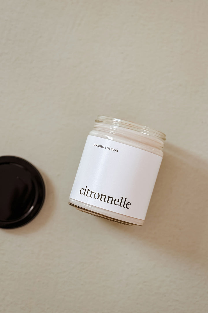 CHANDELLE DE SOYA - Intérieur & extérieur - Huile essentielle - Citronnelle Chandelles de soya Marée - Chandelles 