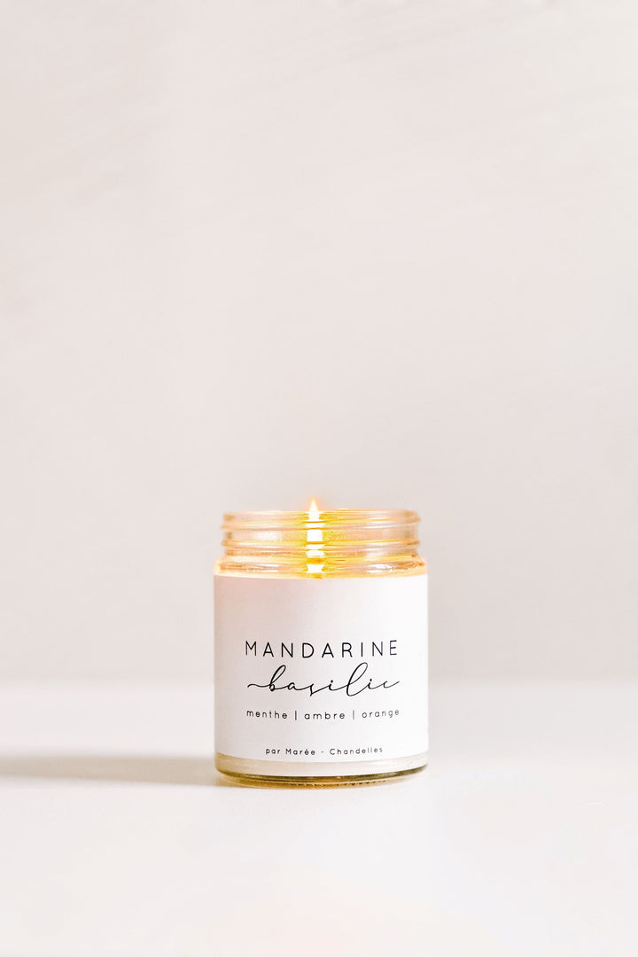 CHANDELLE DE SOYA - Mandarine basilic Marée - Chandelles 