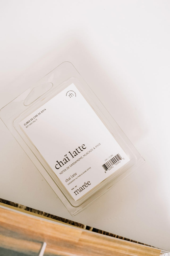 CUBES DE CIRE DE SOYA POUR DIFFUSEUR - Chaï latte