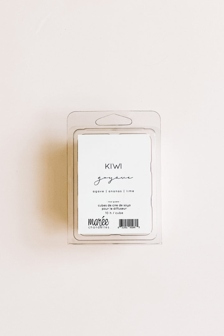 PASTILLES DE CIRE DE SOYA POUR DIFFUSEUR - Kiwi goyave Les Produits Marée 