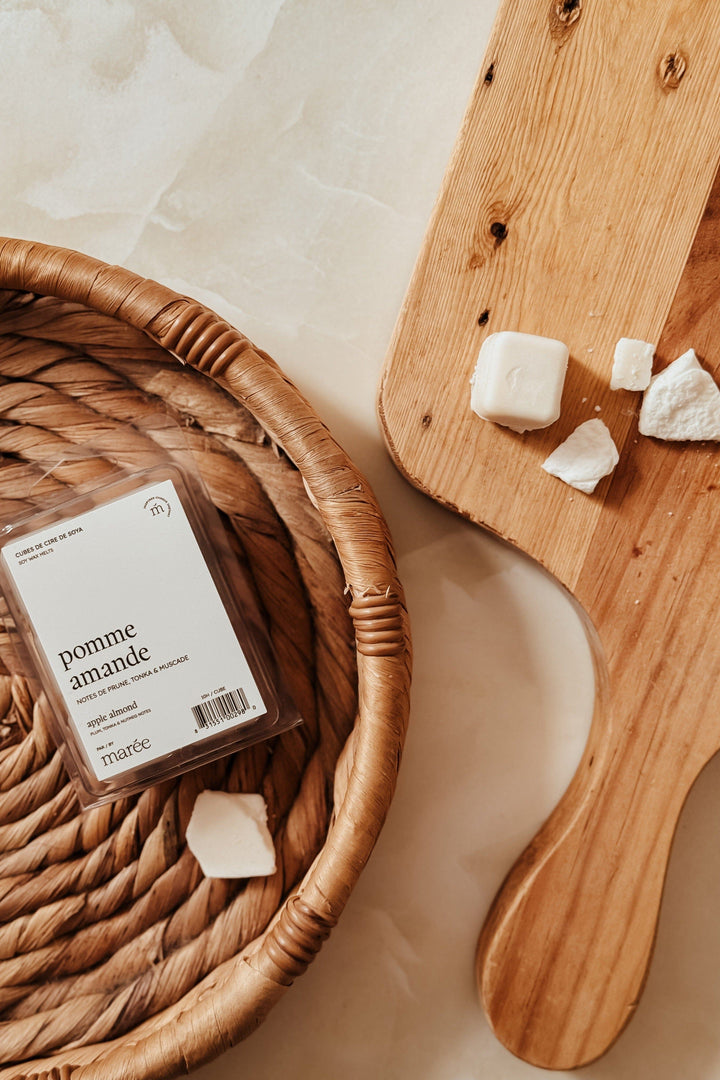 CUBES DE CIRE DE SOYA POUR DIFFUSEUR - Pomme amande