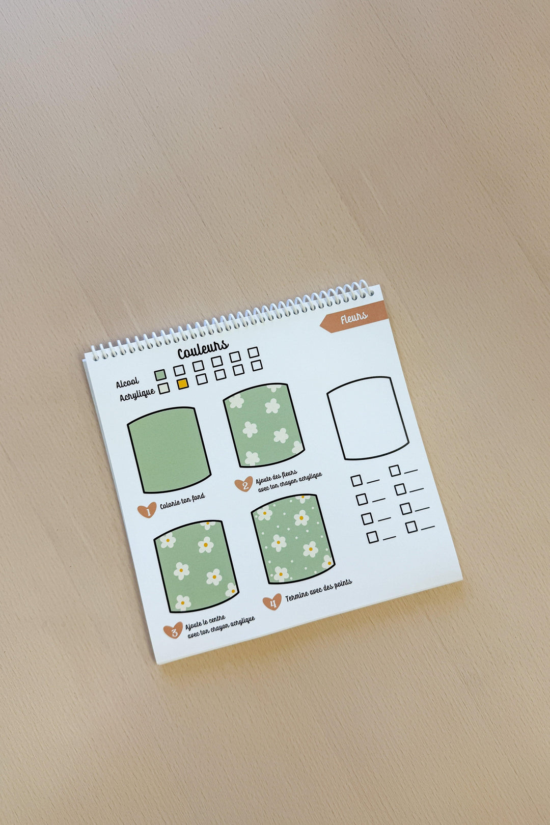 Cahier à colorier - Firedy - Coloris des motifs avec moi Firedy 