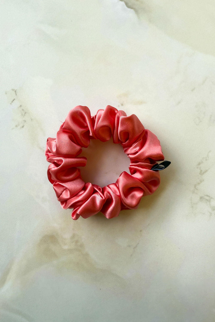 Chouchou pour les cheveux - Moyen - Soie de mûrier - Rosie Rosie Corail 