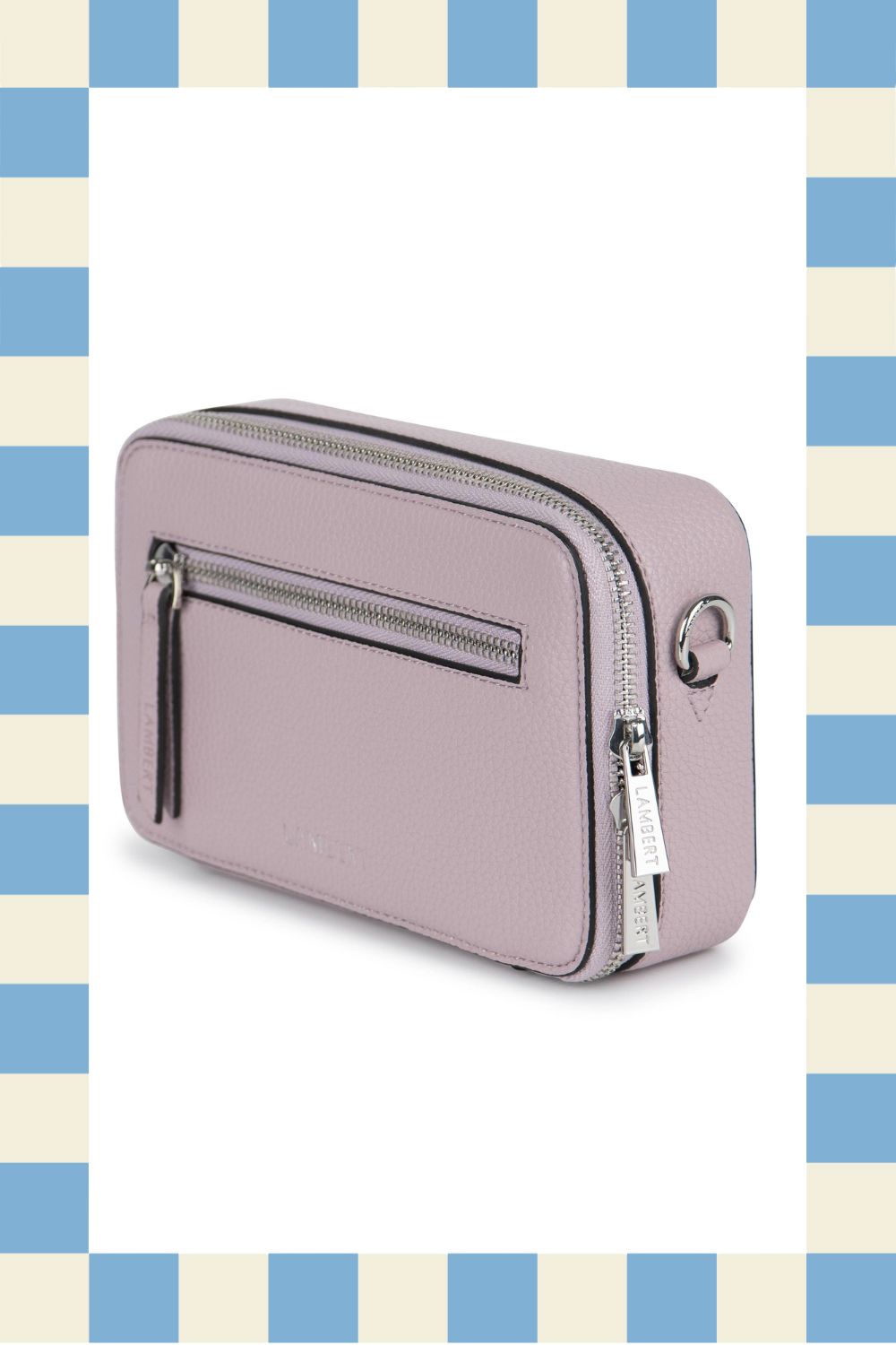 VENTE D'ENTREPÔT - Sac à main 2-en-1 en cuir vegan - Lambert - MADALYN - Blueberry milk VENTE D'ENTREPÔT 