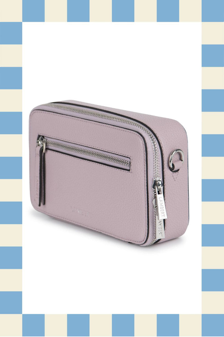 VENTE D'ENTREPÔT - Sac à main 2-en-1 en cuir vegan - Lambert - MADALYN - Blueberry milk VENTE D'ENTREPÔT 