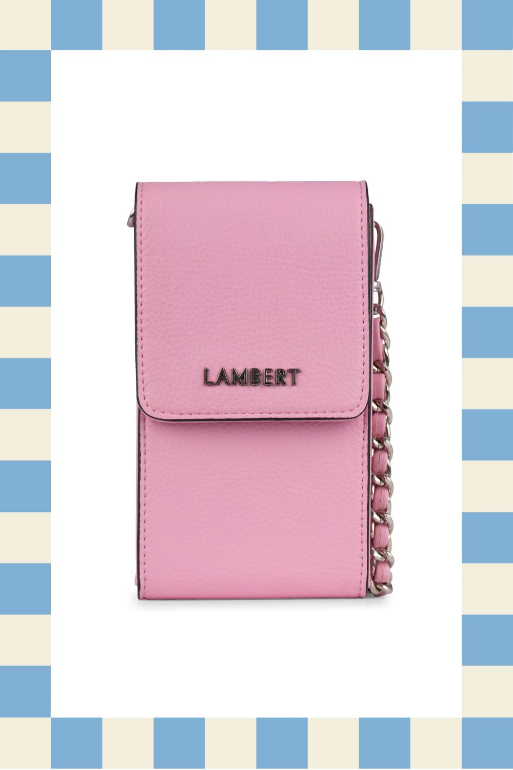 VENTE D'ENTREPÔT - Étui de téléphone à bandoulière en cuir vegan - Lambert - ALEXA - Whisper pink VENTE D'ENTREPÔT 