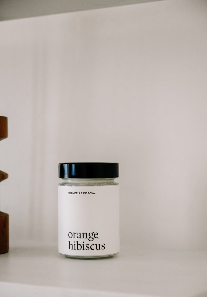 SOY CANDLE - Orange hibiscus