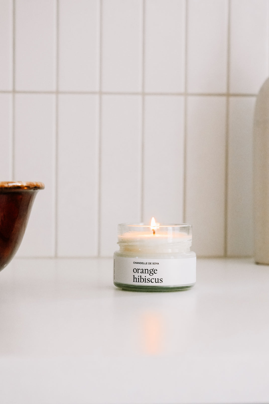 SOY CANDLE - Orange hibiscus